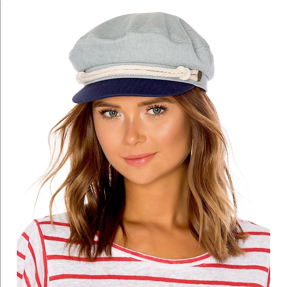 Britxton Denim & Navy Womens Fiddler Cap